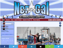 Tablet Screenshot of norcalelitegymnastics.com